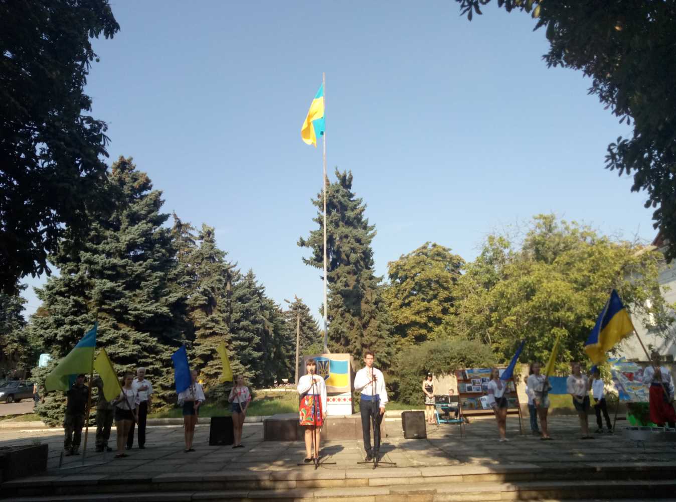  День Державного Прапора України в селищі Нововоронцовка